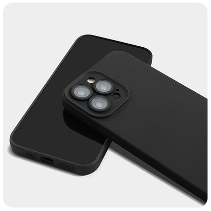 Mobile Phone Case Liquid Silica Gel With Lens Film