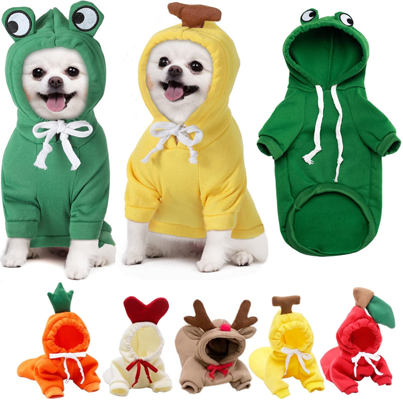 Cute Fruit Fleece Dog Hoodie