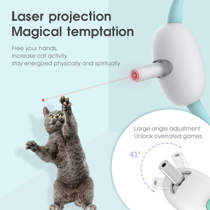 Automatic Smart Laser Cat Toy Collar - USB Rechargeable Interactive Kitten Trainer