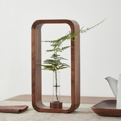 Tabletop Glass Flower Vase – Elegant Living Room Décor