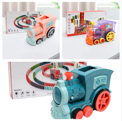 Domino Train Toy – Automatic Block-Laying Puzzle Car
