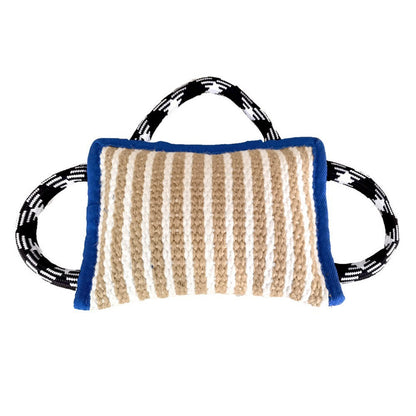 Dog Jute Bite Pillow With 3 Strong Handles