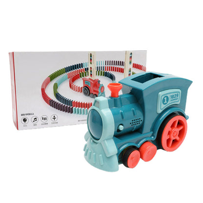 Domino Train Toy – Automatic Block-Laying Puzzle Car
