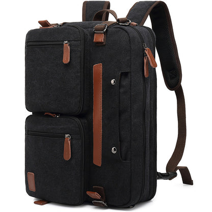 Men's Bag Multi-functional Backpack Handbag + Shoulder Bag